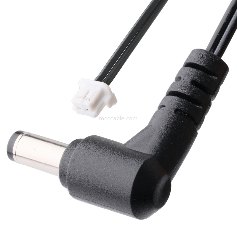 90 độ DC Plug 2.1x5.5mm đến Bộ cáp 2-Pin - UL2648 24AWG