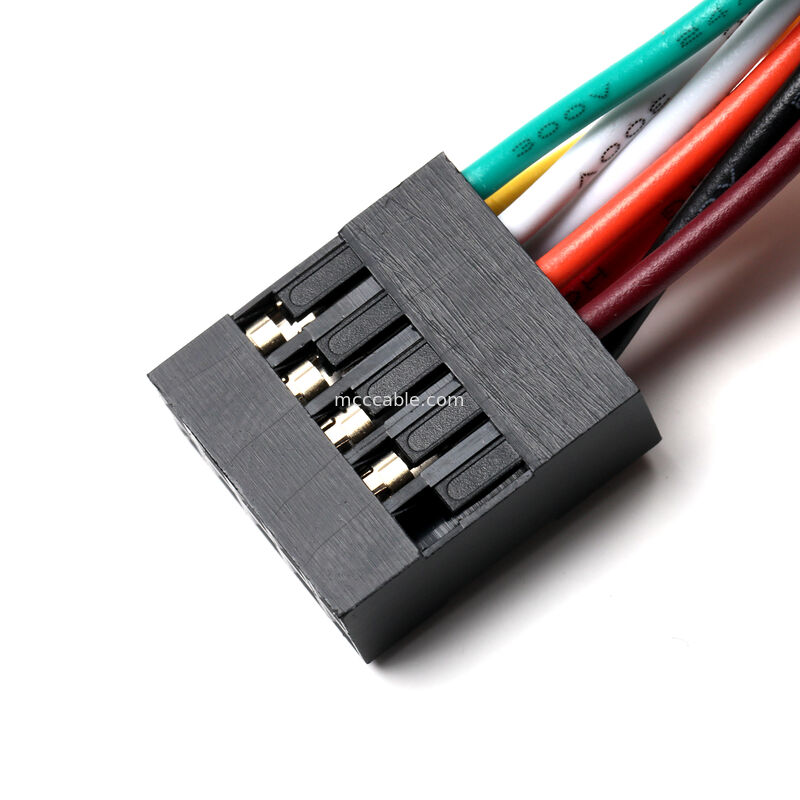 Molex 2.54mm 10-Pin Front Panel Cable Assembly cho các ứng dụng OEM tùy chỉnh