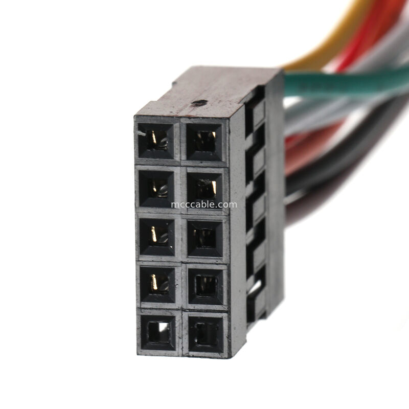 Molex 2.54mm 10-Pin Front Panel Cable Assembly cho các ứng dụng OEM tùy chỉnh