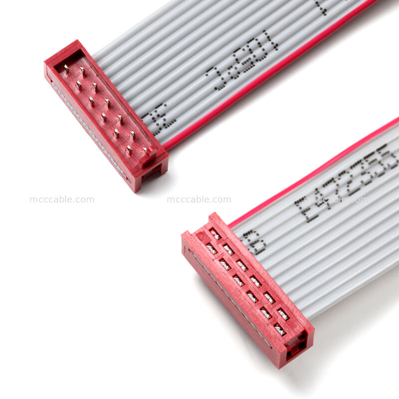 Bộ cáp ruy băng phẳng IDC 2.54 mm Bộ kết nối hai hàng, OEM tùy chỉnh