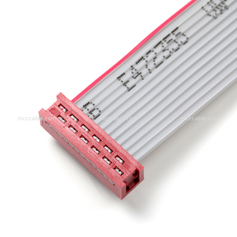 Bộ cáp ruy băng phẳng IDC 2.54 mm Bộ kết nối hai hàng, OEM tùy chỉnh