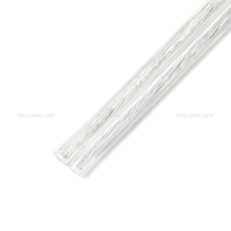 Lắp ráp dây nguồn hai nhánh phân cực trong suốt tùy chỉnh với cáp 18AWG SPT-2