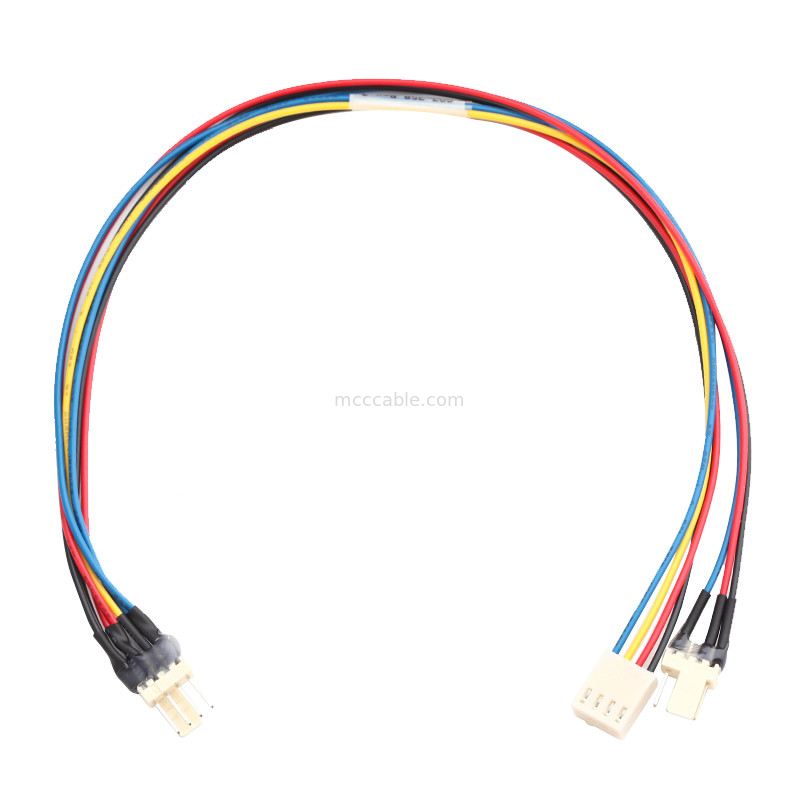 JST JH 2.5mm 4 Pin Molex 4 Dây Quạt Y Cáp Lắp ráp cáp kết nối lvds 4 chân