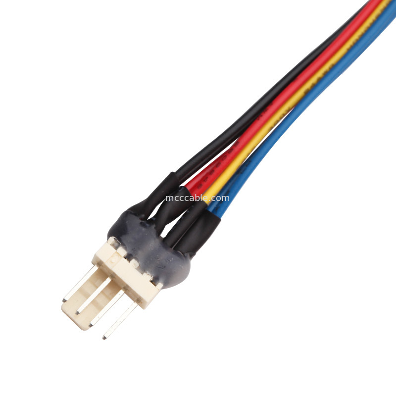 JST JH 2.5mm 4 Pin Molex 4 Dây Quạt Y Cáp Lắp ráp cáp kết nối lvds 4 chân