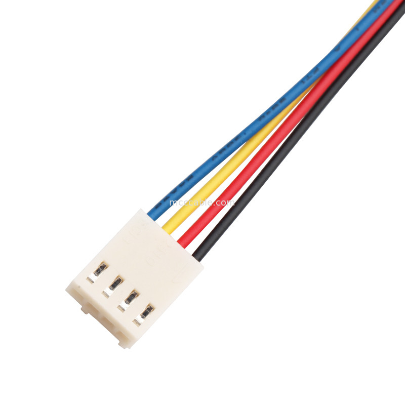 JST JH 2.5mm 4 Pin Molex 4 Dây Quạt Y Cáp Lắp ráp cáp kết nối lvds 4 chân