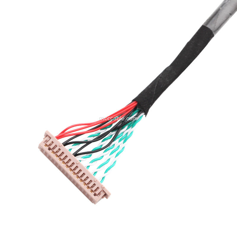 Lắp ráp cáp 30 chân LVDS WL1258h-20P TO  DF13-2 đầu nối màn hình lvds