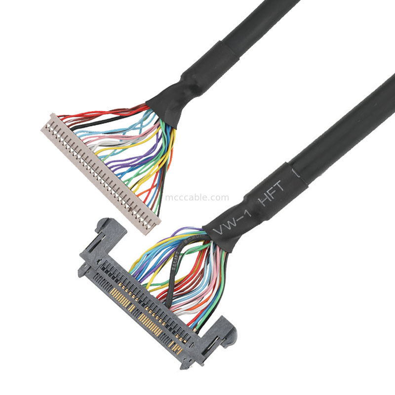 Lắp ráp cáp  1.25mm DF14-30S-1.25C đến JAE 0.5mm FI-RE51HL LVDS EDP