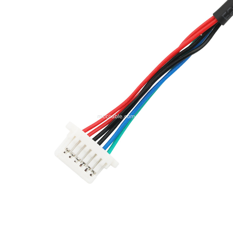 Lắp ráp cáp khai thác JST SHLP-06V-SB SHR-6P để truyền tín hiệu / nguồn điện
